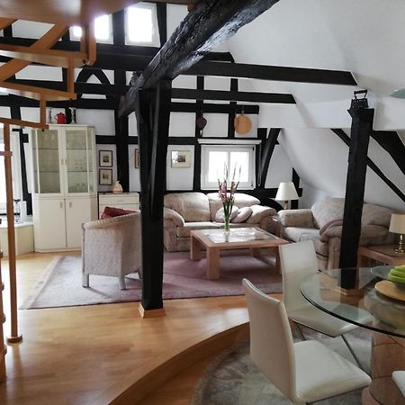 Penthouse Im Historischen Fachwerkhaus Mit Grosser Dachterrasse An Zentralster Lage Boppard Luaran gambar